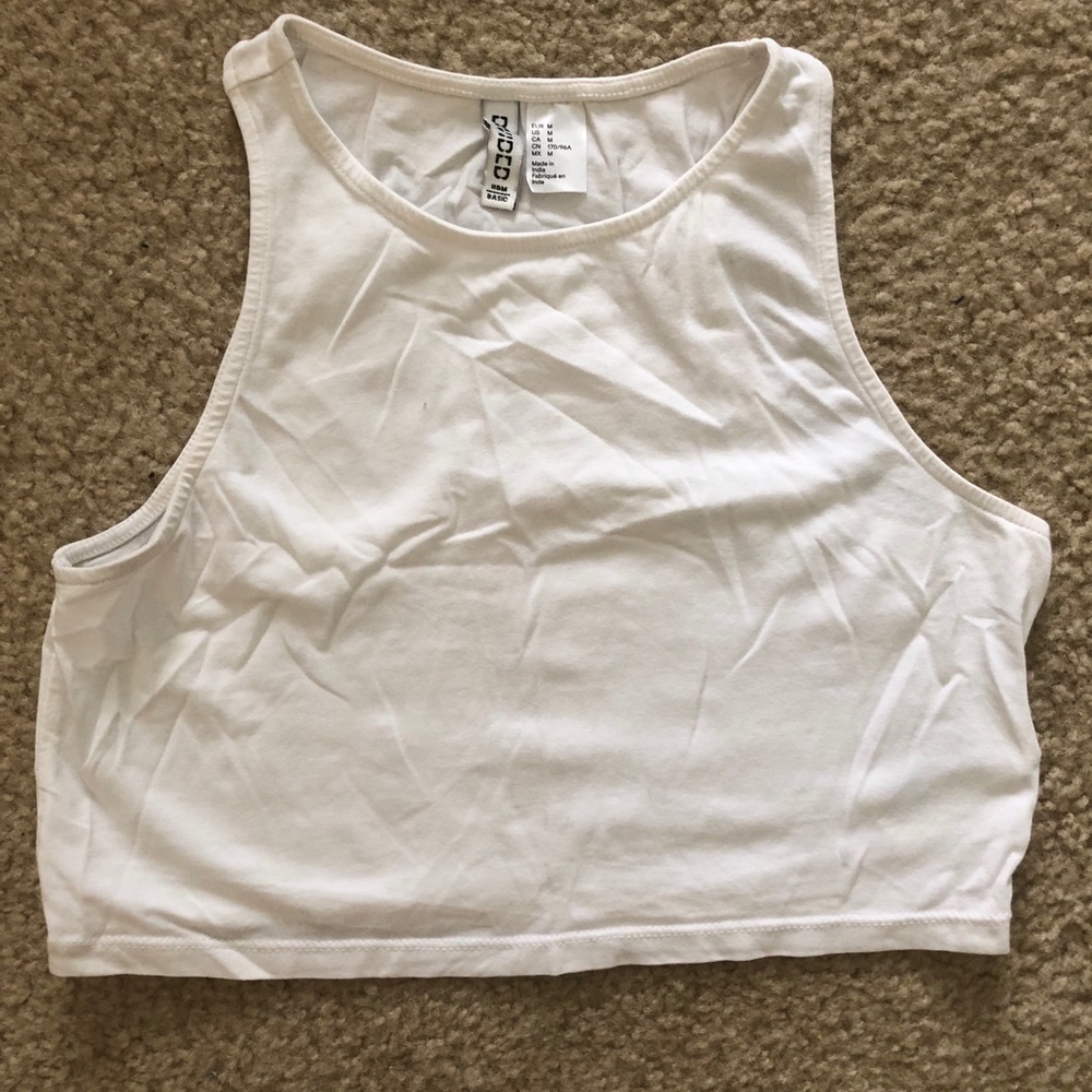 H&M Divided white crop